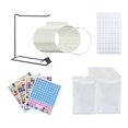 thumbnail image 4 of Organizador de herramientas de pintura de con etiquetas con 30 anillos y bolsas Bolsas de plástico de de imitación Suministros de Negro Soledad almacenamiento de cuentas, 4 of 9