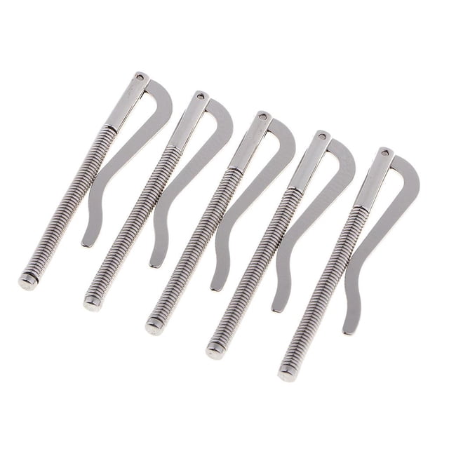 5 Stks Metalen Lente Geld Clip Bar Paard Leverancier Handwerk DIY Ambachten Tool 01 Hugo Spring Money Clip Bar