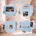 thumbnail image 5 of TLSUNNY Toddlers Wooden Kitchen Playset, with Utensils, Oven & Sink, Pretend Play Gift for Boys/Girls, 5 of 8