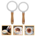 thumbnail image 2 of Shisuyan Tea Cup Ring Stainless Steel Circular Protective Cover for Cup 2Pcs 8.3X3.9X1.6In, 2 of 8