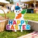 thumbnail image 4 of Uuiauoio Easter Yard Outdoor Decorations- Easter Bunny Eggs Yard Signs Decoration with Stakes - Rabbit Egg Decor Waterproof Lawn Signs for Party Supplies Garden Spring Home Decor, 4 of 6