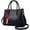 Black, variant on Women Fashion Handbags PU Leather Wallet Tote Bag Shoulder Bag Top Handle Satchel Purse