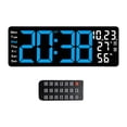 thumbnail image 1 of Reloj de pared digital Macarena LED multiusos con luz ambiental Azul, 1 of 8