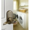 thumbnail image 5 of Keyless Entry Lever Handle Door Lock with Electronic Digital Keypad Antique Brass, 5 of 7