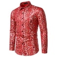 thumbnail image 1 of DPTALR Chemise Homme Décontractée Unie à Boutons, Manches, Imprimé Floral en Feuille, 1 of 9
