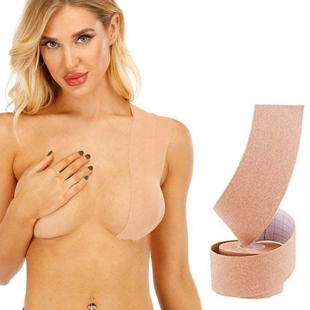 Neinkie Breast Tape, Reusable Nipple Cover, Waterproof Adhesive push up tape  Breathable Chest Support Tape 