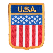 U.S.A. Flag Hanging Shield Patch, American Flag Patches