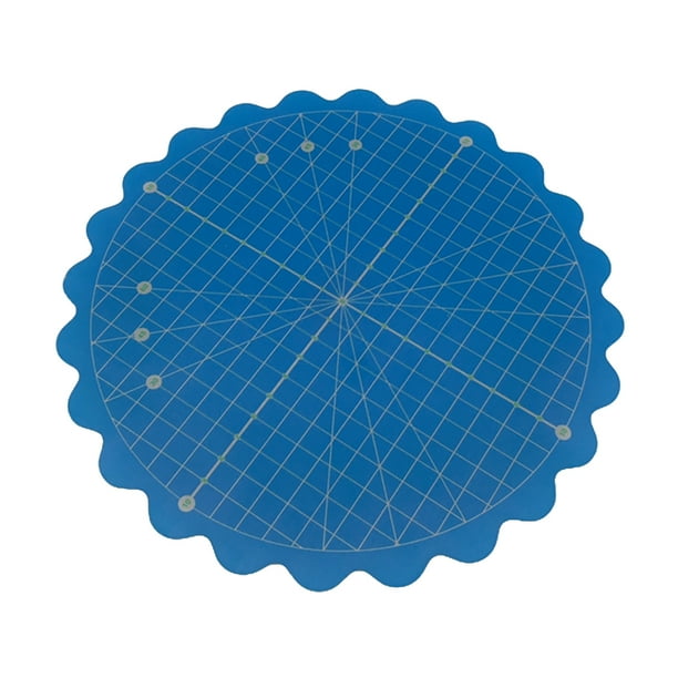 Alfombra rotativa circular de 8 pulgadas de autocuración para cualquier Tabla de Protección tela de edredón haciendo artesanías proyectos de - Azul Sunnimix Alfombrillas de corte rotativas