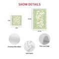 thumbnail image 7 of Spring Floral Kitchen Dish Towels for Drying Dishes Set of 4, Watercolor Orchid Flowers Leaves Botanical Green Waffle Weave Microfiber Hand Tea Bathroom Towels Quick Dry & Absorbent Towel 12x12, 7 of 7