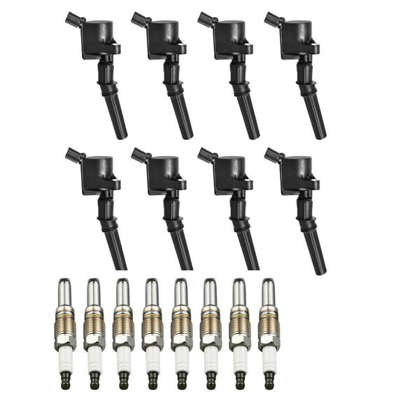 Set of 8 ISA Brand Ignition Coils and ISA Spark Plug Compatible with 2009 Ford F150 4.6L V8 Replacement for DG508 FD503