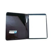 Classic Leather Padfolio in Burgundy (Black)