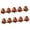 Red, variant on MOMOJIA 10Pcs Christmas Tree Art Beads For Christmas Tree Ornament Hand Painted Glass Beads For Craft Bracelets Jewelry Crafting