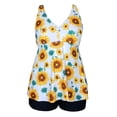 thumbnail image 1 of HAWEE Womens Plus Size Tankini Swimsuits with Shorts Two Piece Bathing Suit Floral Printed Swimwear, 1 of 4