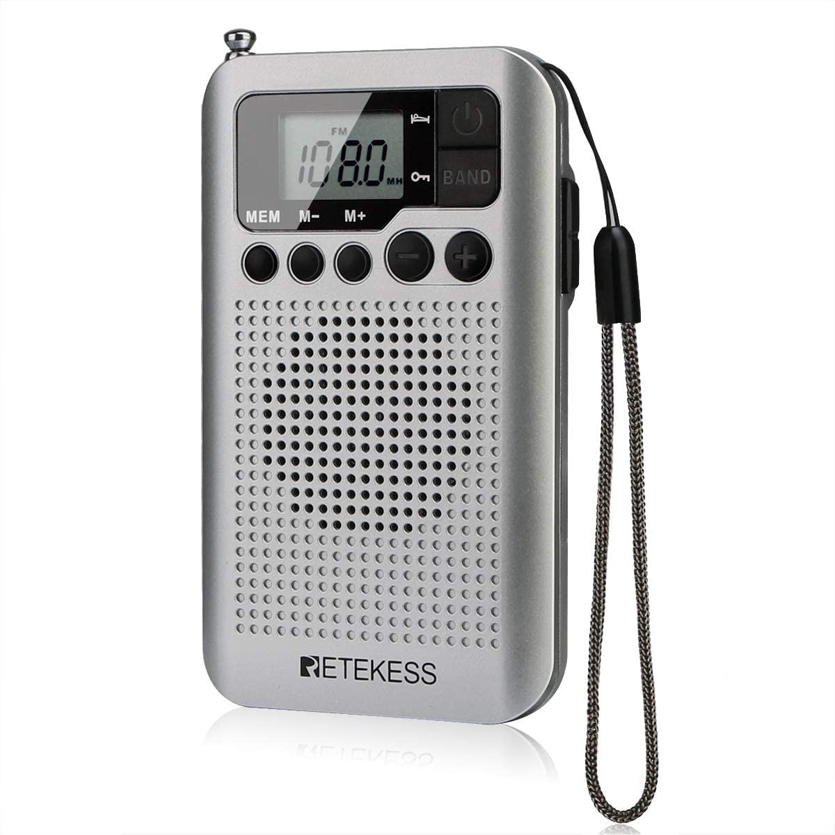 GPX Digital AM FM Radio with Sport Armband and Earbuds Black Silver US Seller 