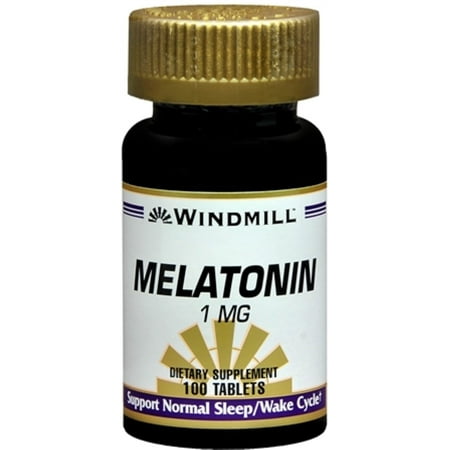 Windmill Melatonin 1 mg Tablets 100 Tablets (Pack of 4)