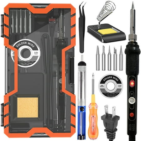 

moobody Intelligent Soldering Iron LCD Display 200-450℃ Controllable Soldering Station for Models DIY Welding Assembly