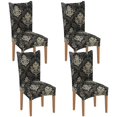 thumbnail image 1 of Printed Dining Chair Slipcovers Washable Softness Elastic Installation Chair Protector Banquet Chair Seat Cover for Hotel and Wedding Ceremony(Colour18,Set of 4), 1 of 7