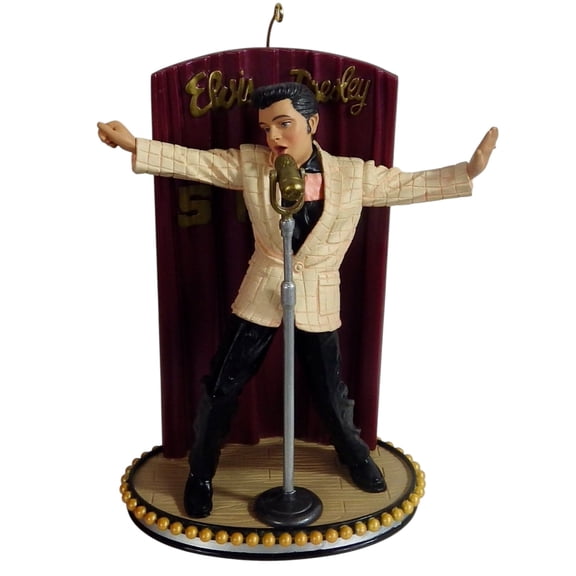 2002 The King of Rock and Roll (Elvis Presley) Carlton Cards Christmas Tree Ornament CXOR-064G