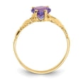 thumbnail image 2 of 14K Yellow Gold Ring Band Themed (06) June Synthetic Birthstone, Size 6, 2 of 5