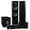 Black Ash, variant on Fluance Elite High Definition Surround Sound Home Theater 5.1 Channel Speaker System including 3-Way Floorstanding Towers, Center Channel, Rear Surround Speakers and DB10 Subwoofer - White (SX51WHR)