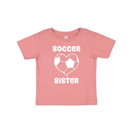 

Inktastic Heart Soccer Sister Gift Baby Girl T-Shirt