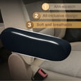 thumbnail image 5 of Moyishi Universal Fit Automotive Black Cloth Fabric Armrest Covers for Cars,Trucks, SUVs, and Vans, 5 of 7