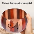 thumbnail image 3 of Wooden Yarn Bowl Organizer Wooden Knitting Yarn Holder Bowl Large Wool Storage Bowl Crochet Bowl Holder Handmade Knitting Bowl Wool Holder With Holes For Knitting Crochet Accessories, 3 of 5