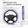 thumbnail image 3 of Cauagu Glittering Blue Purple Print Car Steering Wheel Cover - Universal Car Accessory for Diverse Cars for Steering Wheel with a Diameter of 14.5"-15", 3 of 7