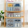 thumbnail image 1 of Durable Plastic Drawer Boxes Case Transparent Shoes Box Home Organizer, 1 of 5