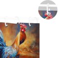 thumbnail image 5 of FREEAMG Colorful Rooster Shower Curtain - 72x72 Inch Waterproof Fabric Shower Curtains with 12 Hooks - Modern Home Bathroom Hotel Spa Decorations, 5 of 5
