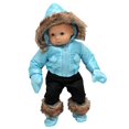thumbnail image 1 of The Queen's Treasures 15 Inch Doll Clothes Designed for Use with Bitty Baby Dolls, Blue Snow Suit Jacket, Pants, Mittens, and Boots, Compatible with American Girl's Bitty Baby Twins, 1 of 5