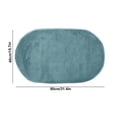 thumbnail image 3 of Dvruxg Oval Chenille Bath Mats for Bathroom, Ultra Soft Shaggy Bath Rug, Machine Washable Thick Fluffy Non Slip Bathroom Rugs, Absorbent Shower Mat for Bathroom, 3 of 5