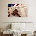 thumbnail image 2 of Elephant Stock Constitution With Wooden Gavel Wall Art - Horizontal Canvas Wall Art - Living Room Wall Decor - Education Canvas - Blue And Gray Decor - 39" x 26", 2 of 4