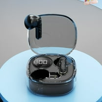 Wireless Earbuds, Bluetooth 5.3 Headphones in Ear with 4 ENC Noise Cancelling Mic, HiFi Stereo Deep Bass Wireless Earphones 40Hrs, in-Ear Earbud Bluetooth Dual LED Display IP7 Waterproof - Black