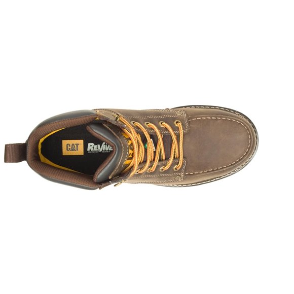 CAT Chaussures Mens Calibre St CSA Chaussure de Sécurité, Cuir Brun, 10,5 M US