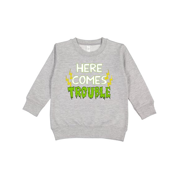 Inktastic Here Comes Trouble Toddler Sweatshirt