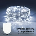 thumbnail image 2 of NestE 30 Pack White Fairy Lights Battery Operated,7Ft 20LED Mini String Light, Waterproof Twinkle Light Silver Copper Wire Lights for Wedding Party Bedroom Christmas Table Decoration, 2 of 12