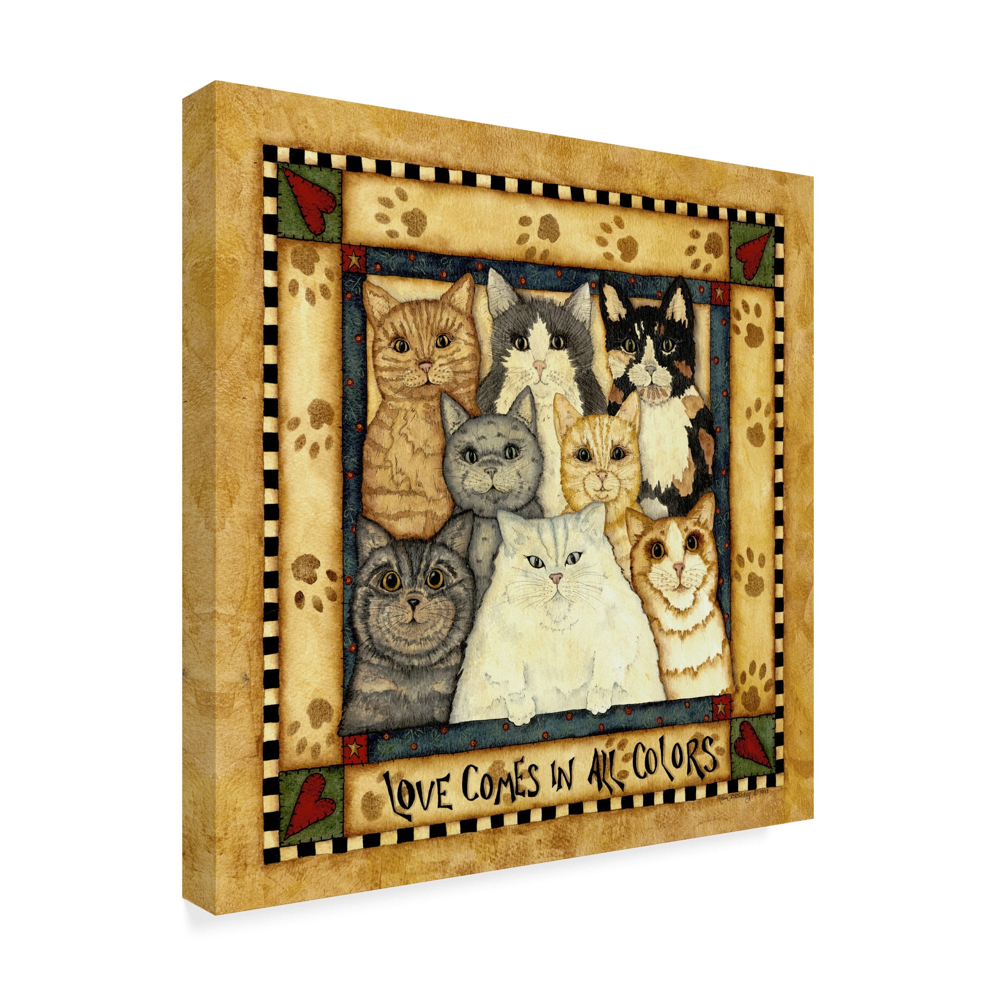 Trademark Fine Art 'Love Comes In All Colors' Canvas Art by Robin Betterley