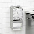 thumbnail image 6 of Chmadoxn Wall Mounted Plastic Bag Holder Light Gray Grocery Bag Dispenser Large Capacity Trash Bag Storage Organizer for Kitchen Organization Includes Adhesive Hooks, 6 of 6