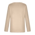 thumbnail image 3 of Gerichy Womens Long Sleeve Blouse Women's Fall Fashion Long Sleeve Stretch Slim Fitted T-Shirt Blouse Solid Basic Tops Hoodies for Women Long Sleeve Shirts for Women, 3 of 4