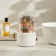thumbnail image 4 of CNKOO Makeup Brush Holder Organizer With Lid 360 Rotation Brushes Organizer For Vanity, 4 of 13