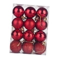 thumbnail image 3 of 24x Adornos para Árboles de Navidad Bolas de Navidad con Adornos de Lazo Colgante Adornos para Árboles de Navidad para Fiestas de Bodas en Interiores Rojo BLESIY Colgantes Bolas, 3 of 8