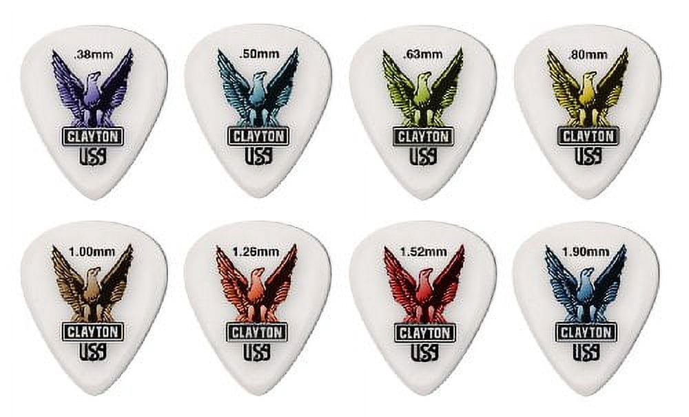 Clayton Acetal Standard Guitar Picks - 0.50mm - 72 Pack