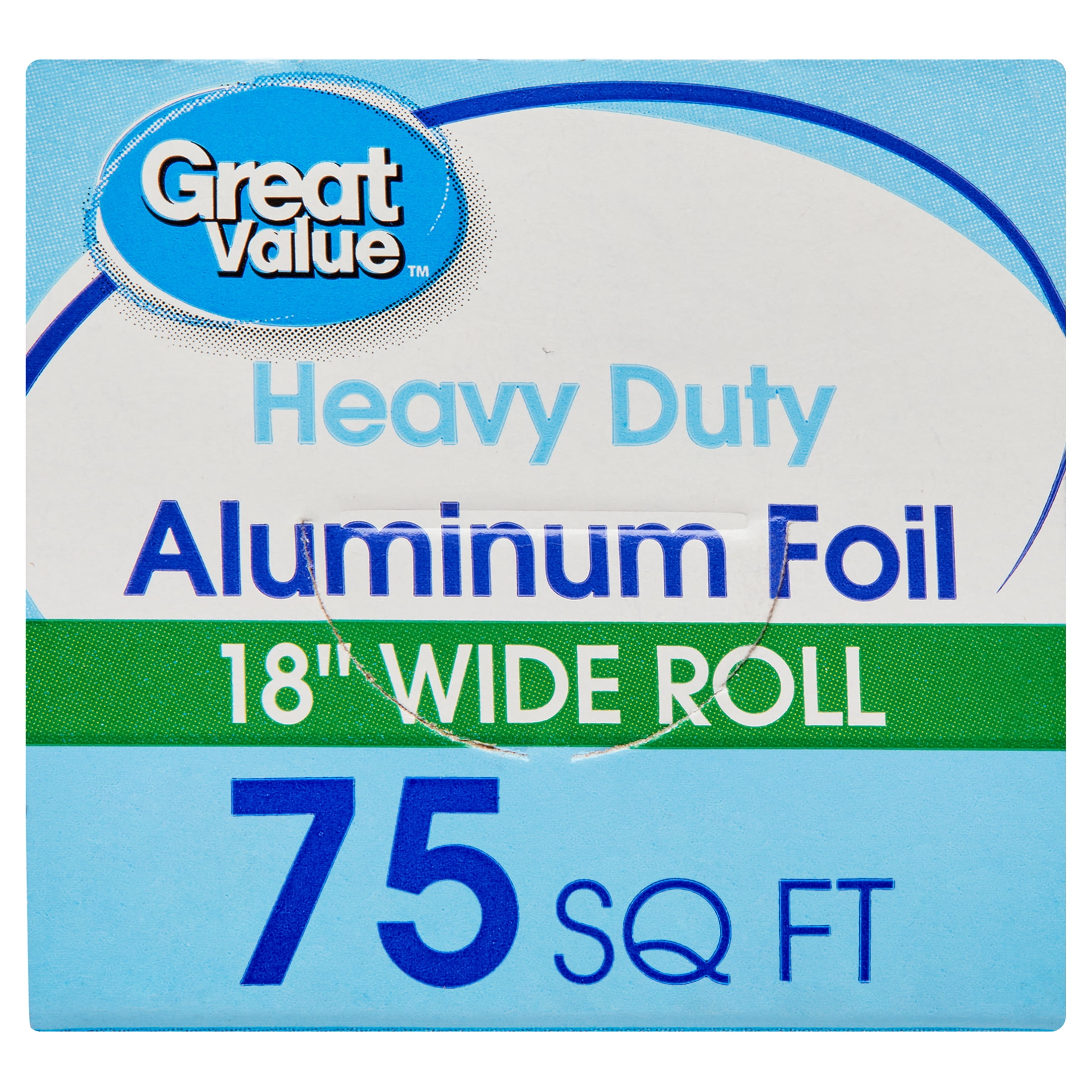 Great Value Heavy Duty Aluminum Foil, 75 sq ft 
