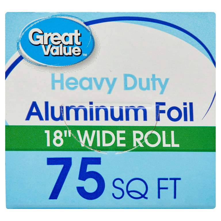 Essential Everyday Heavy Duty Aluminum Foil, Plastic Wrap