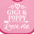 thumbnail image 4 of Inktastic Gigi and Poppy Love Me Boys or Girls Baby Bib, 4 of 4