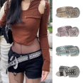 thumbnail image 2 of Western For Rhinestone Belt Crystal Studded Luxury Pin Buckle Belt For Skirt Jea125cm, 2 of 5