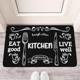 thumbnail image 2 of Drawing with Coloured Chalk Linen Non-slip Floor Mat, Entryway Doormat Durable Low-Profile Mat Home Decor, Rug Washable Kitchen Bathroom Laundry Bedroom Living Room Door Mat 30x17in, 2 of 6