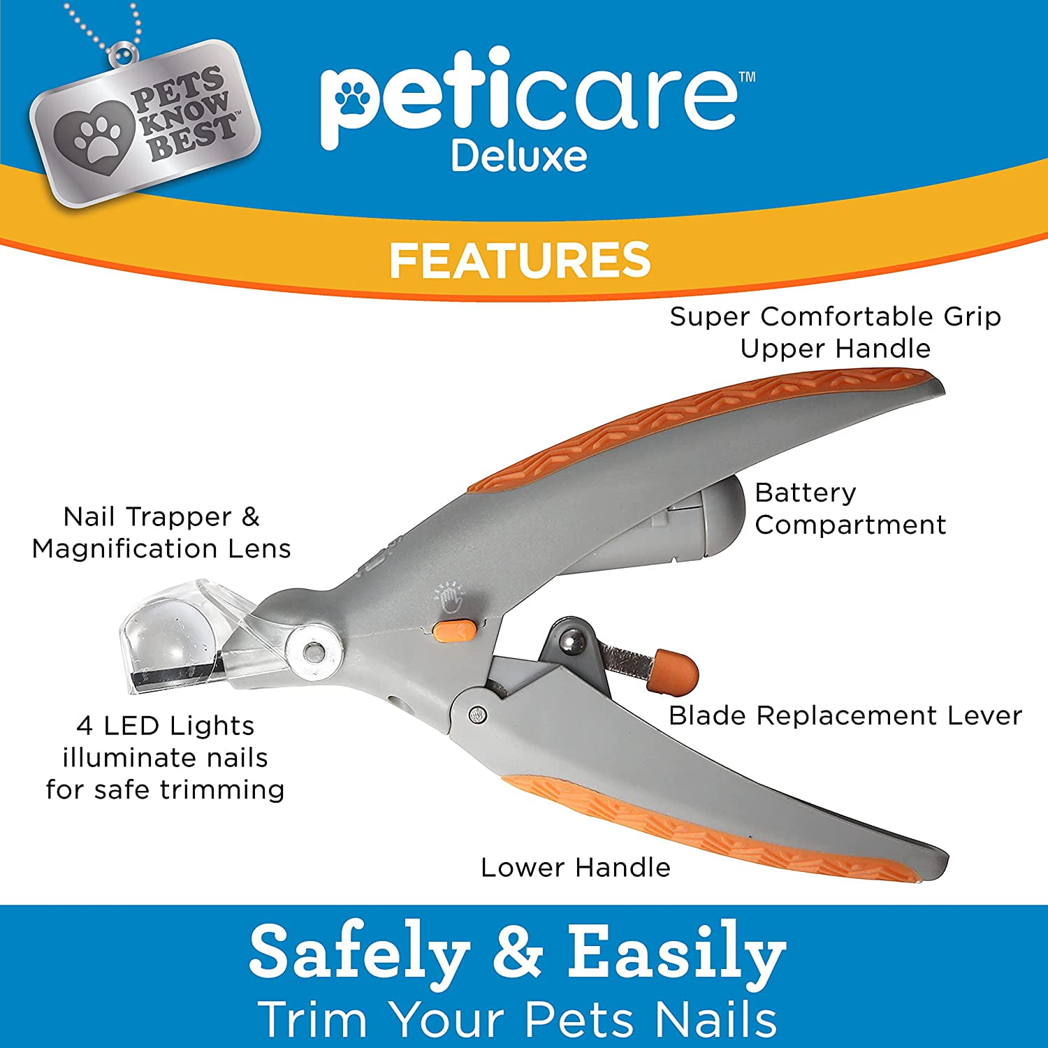 Buy Allstar Innovations PetiCare LED Light Pet Nail Clipper Great for Trimming Cats & Dogs