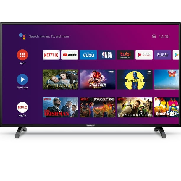 Philips 43 Class 4k Ultra Hd 2160p Android Smart Led Tv With Google Assistant 43pfl5604 F7 Walmart Com Walmart Com